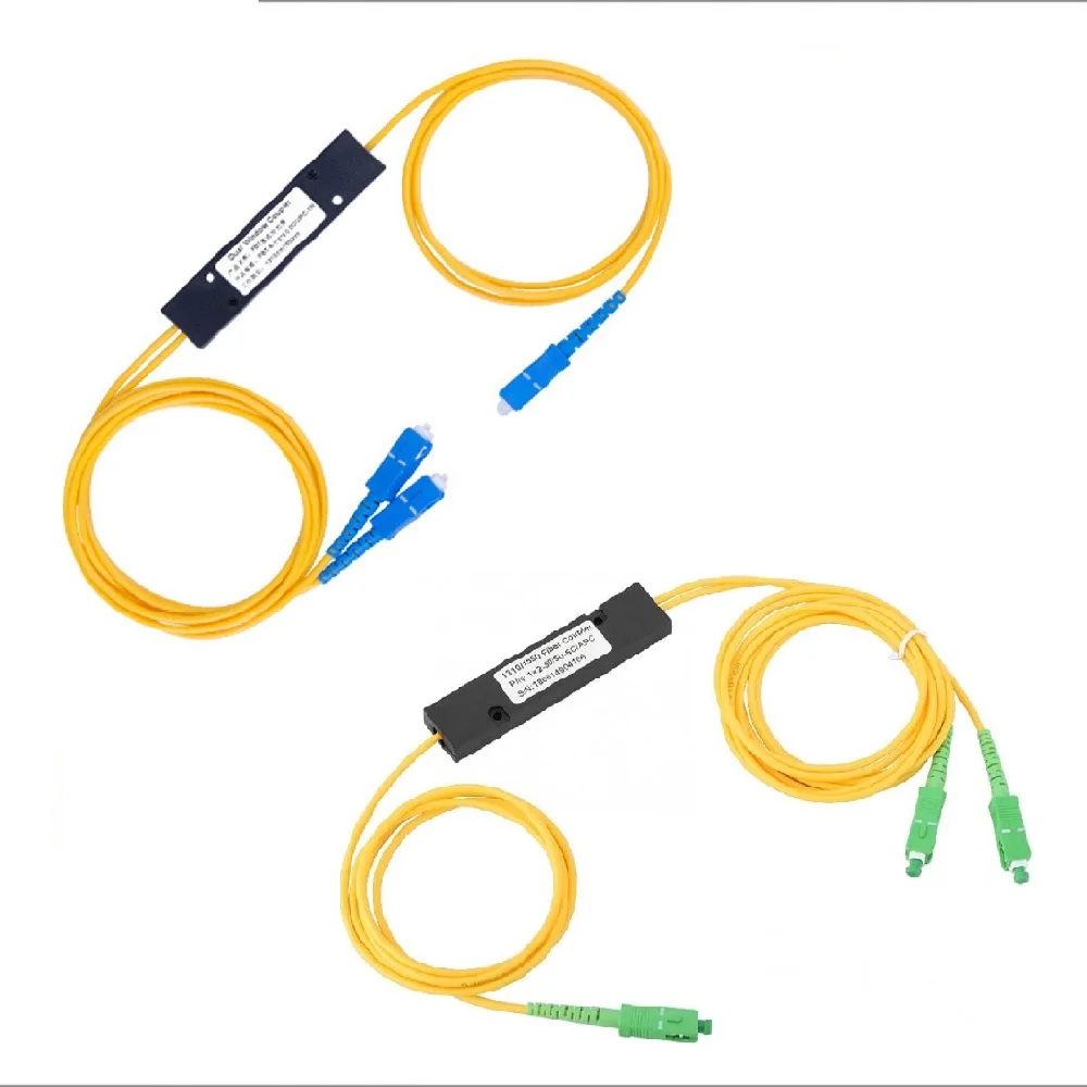 ตัวแยกพีแอลซีอะ/อัพ1X2พีแอลซีโหมดแยกไฟเบอร์ออฟติคอล Splitter sc/upc PCL ชนิด TAPER ปลอกสายเคเบิลคอมพิวเตอร์