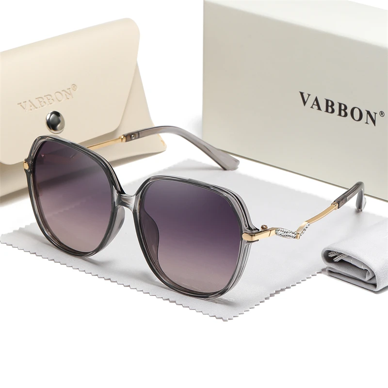 Женские очки Vabbon по рецепту, новые модные очки для близорукости, инкрустированные бриллиантами, большая оправа для похудения, анти-устало, плоские зеркальные очки, фотохромные очки 2216