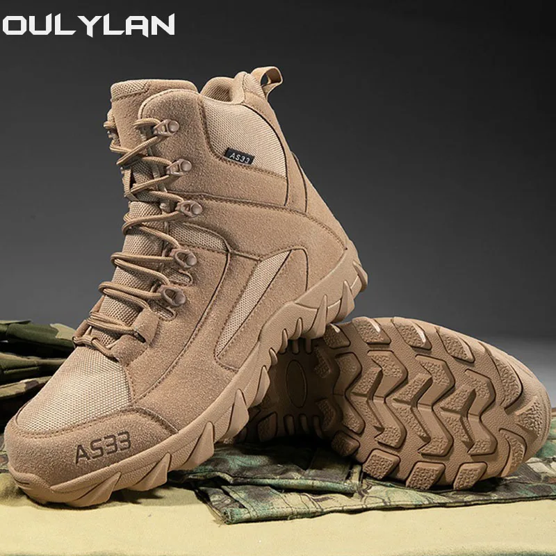 Military Tactical Hiking Shoes Men Women Snow Desert Boots Durable Training Shoes Winter Outdoor Warm Climbing Ankle Boots