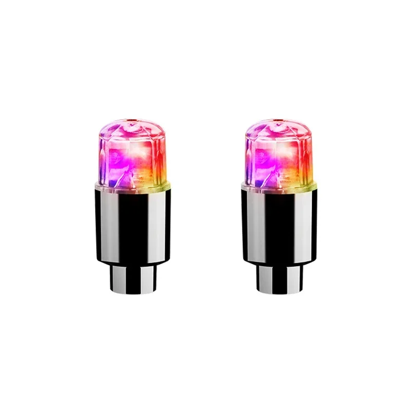 2/4/8 Stück Bunte LED-Radventillichter Motorrad Auto Radventilkappen Universelle Staubdichte Fahrradventilabdeckung