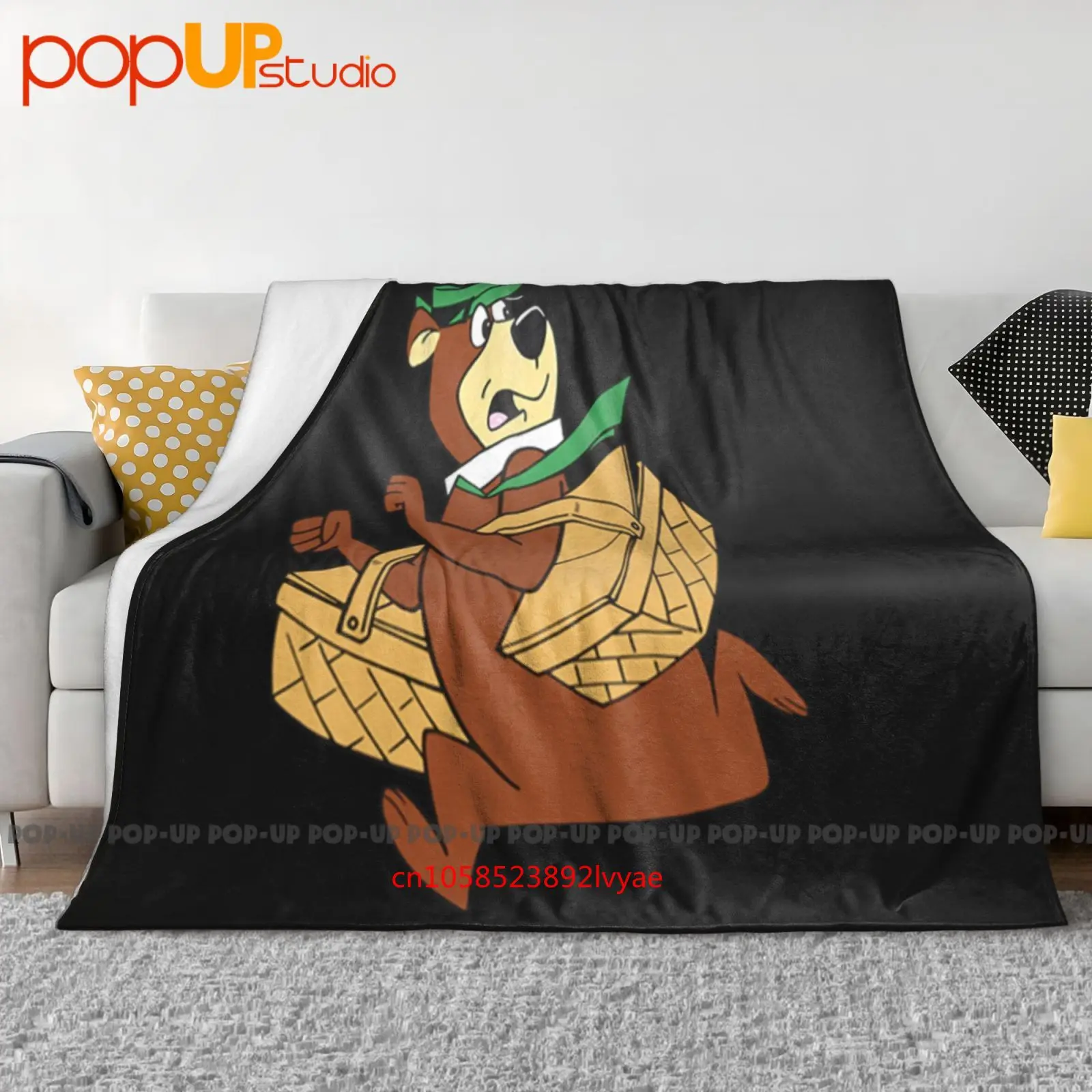 Hanna Barbera Yogi Bear Manta ultrasuave Edredón Funda de sofá de invierno Fundas de cama