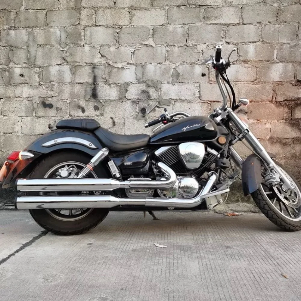 【Good quality】For Lifan V16 custom exhaust pipe Modified Victory Reinhardt exhaust pipe Low and rich horseshoe