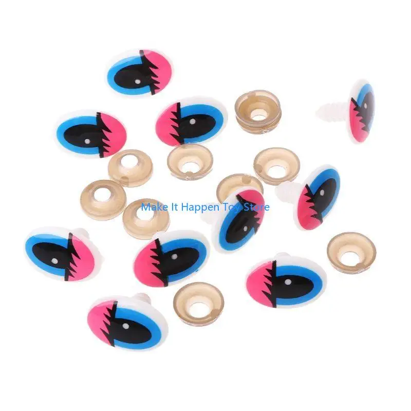 28EC 10pcs Seguridad dibujos animados plástico para ojos muñecas para títeres títeres muñecas oso