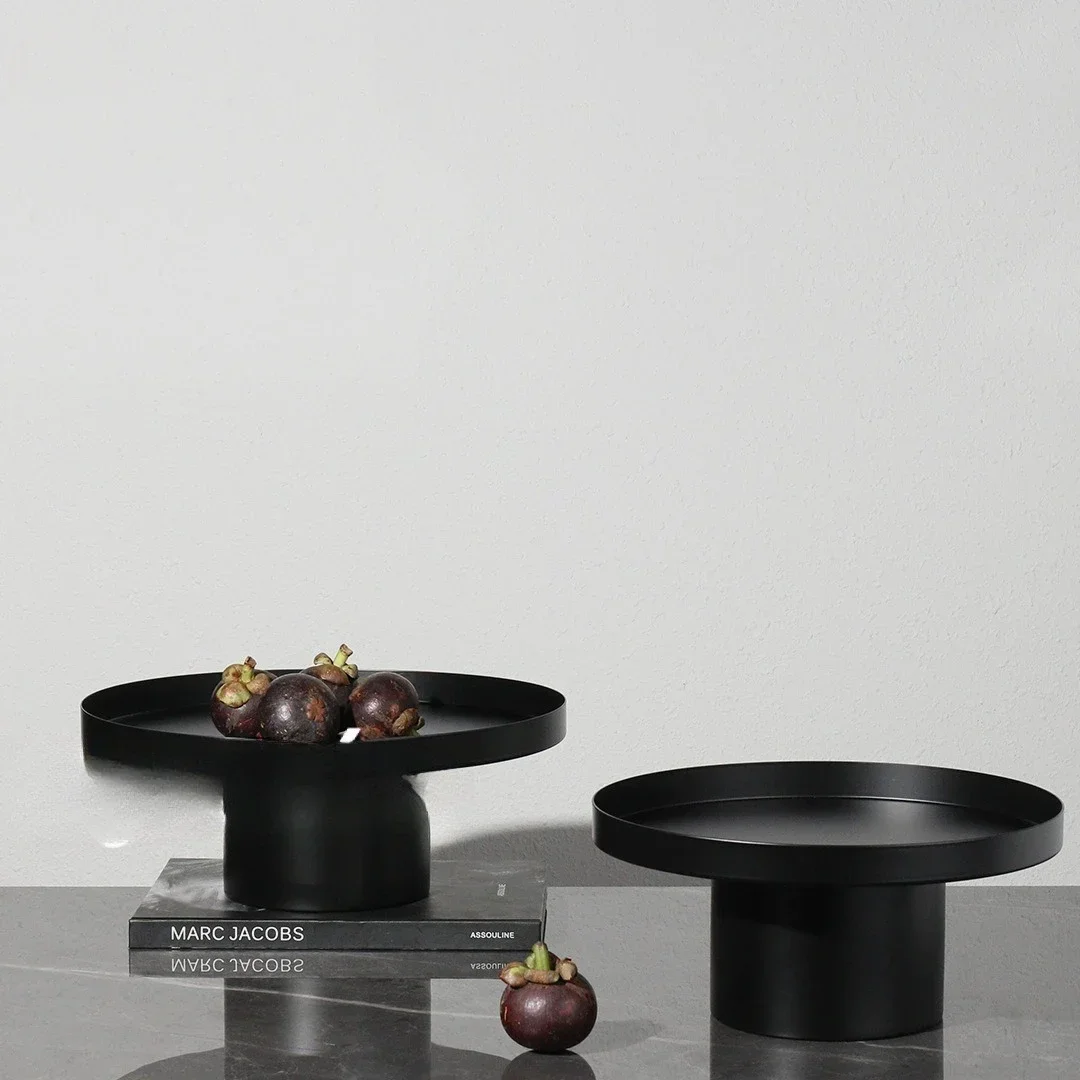 Simple retro living room coffee table fruit plate, restaurant snack tray sales office hotel lobby ornament