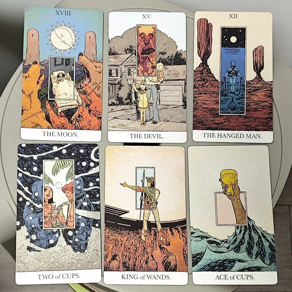 The Unveiled Tarot 80 Pcs Tarot Cards (with 2 Special Cards) In Rigid Box Printed on 350GSM Double Embossed Cardstock 12*7cm
