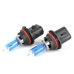 2pcs 12V 100/80W HB5 9007 Super White Car Dark Blue Glass Halogen Lamps Automotive Bulbs Headlights
