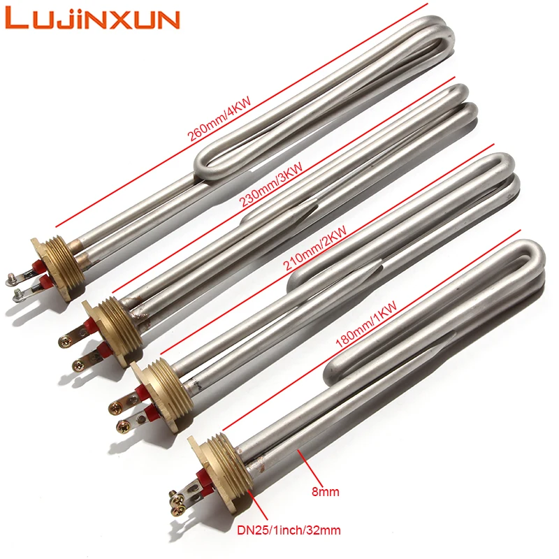 Lijinxun DN25/1 inch Threaded Solar Water Heating Element Tube With Probe Hole 1\