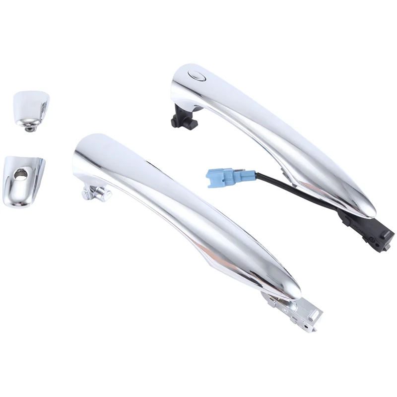 

2Pcs Car Front Left&Right Door Handle W/ Key Hole&Inductive For Infiniti QX50 QX60 QX80 EX35 80640-3JA0B-01 80640-3JA0B-A67F