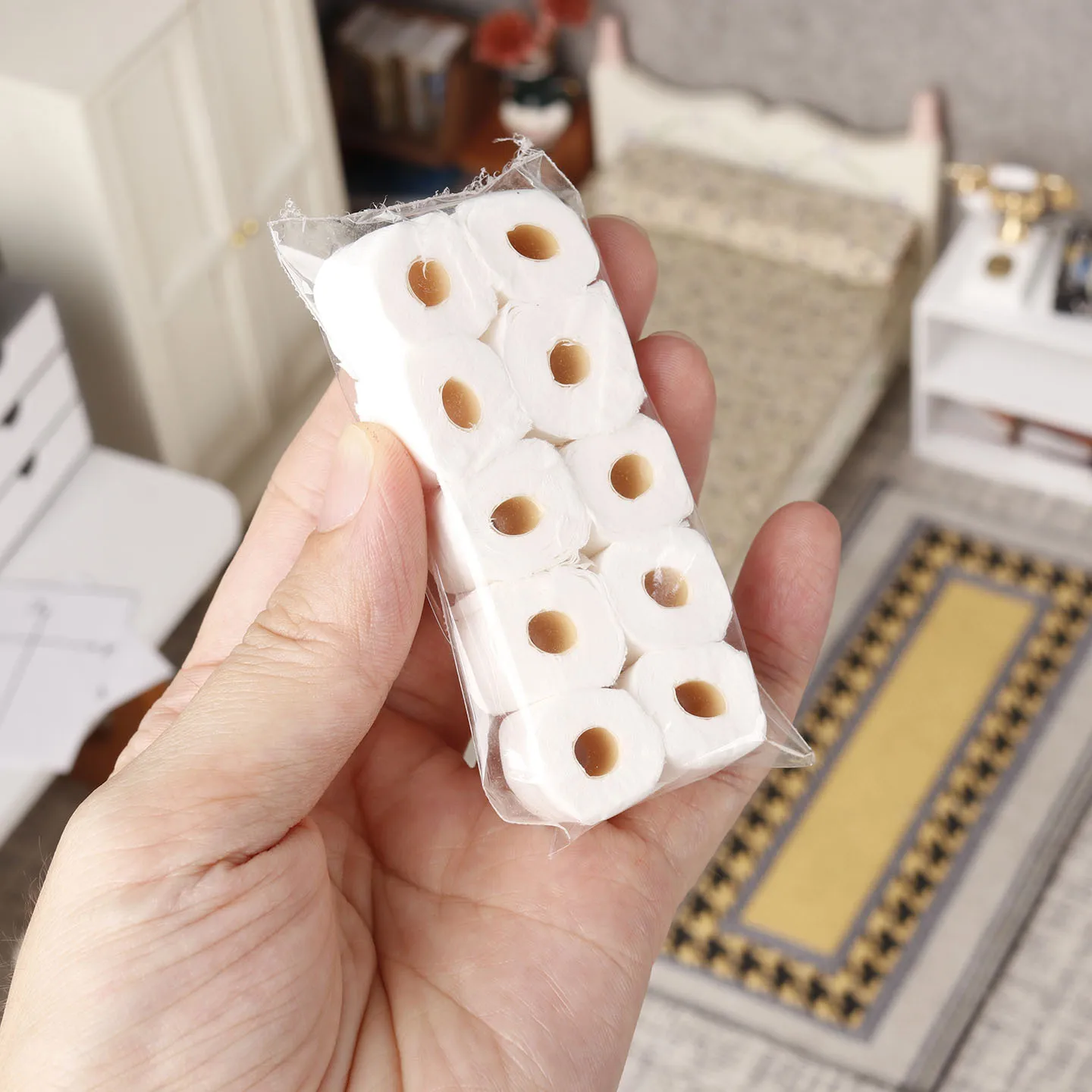 Miniature Model Mini Roll Tissue, Model House Decoration Ornaments, Miniature Scene Shooting Props