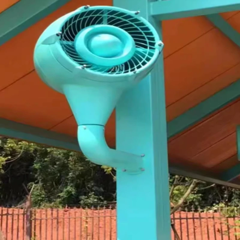 

cold mist fan amusement park spray commercial cold fan wall-mounted shaking head humidification scenic spot cooling