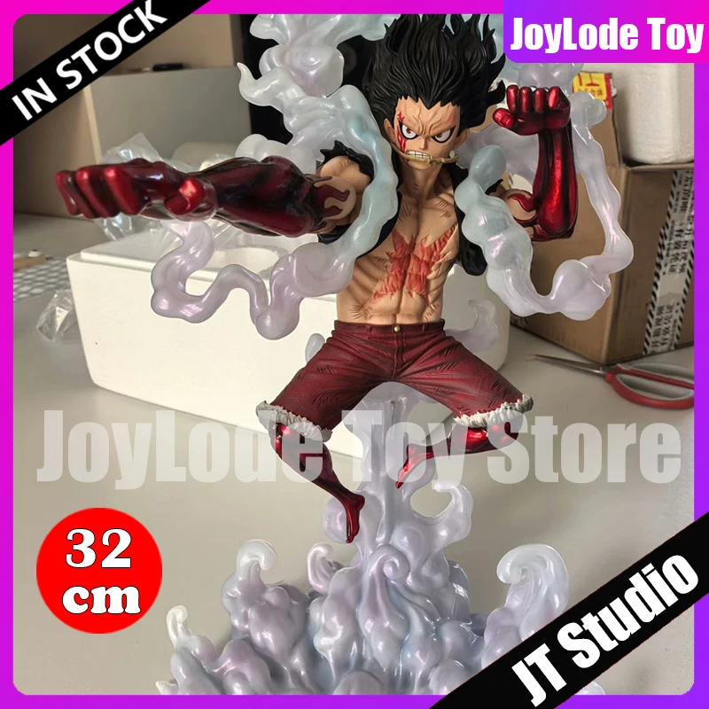 

【Быстрая доставка】JT Studio 32 см фигурка Monkey D. Луффи из аниме ONE PIECE, Луффи в форме Gear Fourth, коллекционная модель из ПВХ, игрушка-статуэтка.