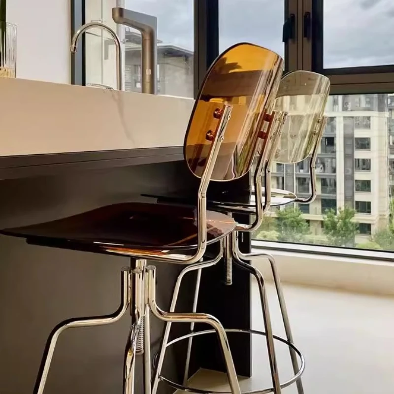 Nordic Lifting Bar Chair Home Island High Chair Designer Bar Bar Stool Reception Leisure High Stool