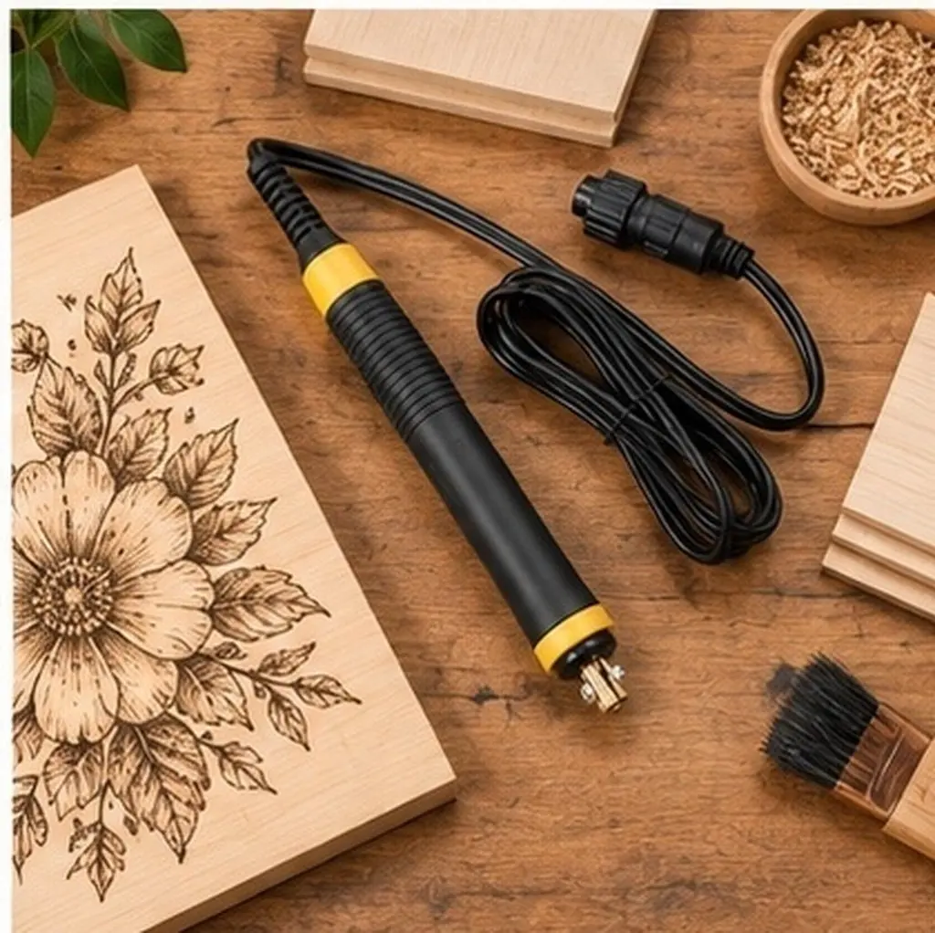 Pyrography Pen Multi-Function Heat Transfer Wood Burn Soldering Art Tool for Detailed Burning Hobby Heat Pen Soldering Art Tool