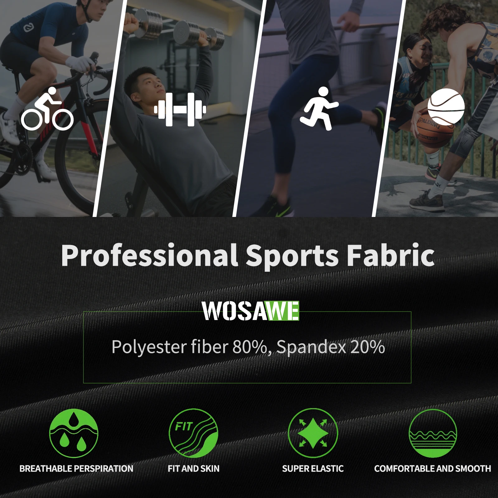 WOSAWE Men Motorcycle Compression Base Layer Set Quick Dry Breathable 4 Way Stretch Riding Underwear Top Pants Spring Fall