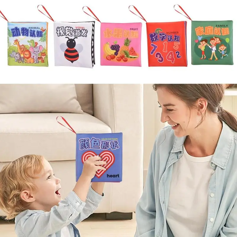 Soft Cloth Books Touch And Feel Crinkle Cloth Books Early Education Farm Toy Touch And Feel Crinkle Cloth Books Washable