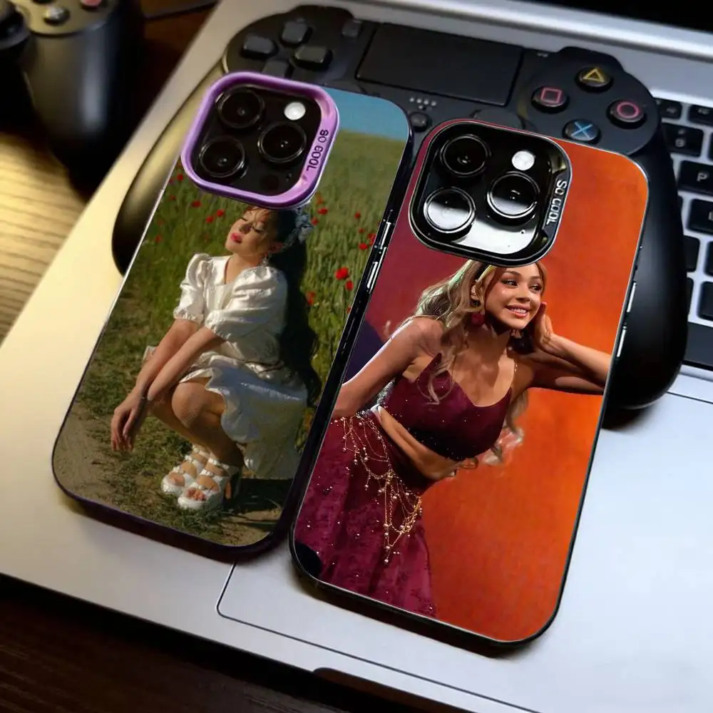 

A-Ayliva Singer Phone Case For iPhone 17,16,15,14,13,12,11 Plus,Pro Max,XS,Colored Silver Plated Inside Cover