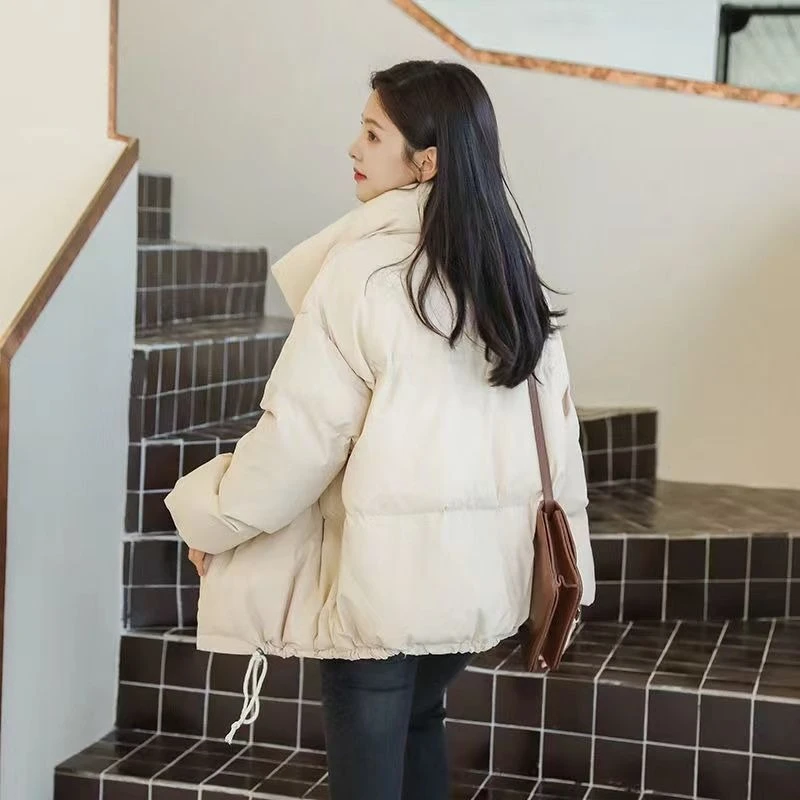Manteau court en duvet pour femme, veste bouffante ample de Style coréen, isolé thermique, vêtements d'extérieur à la mode, nouvelle collection hiver 2025
