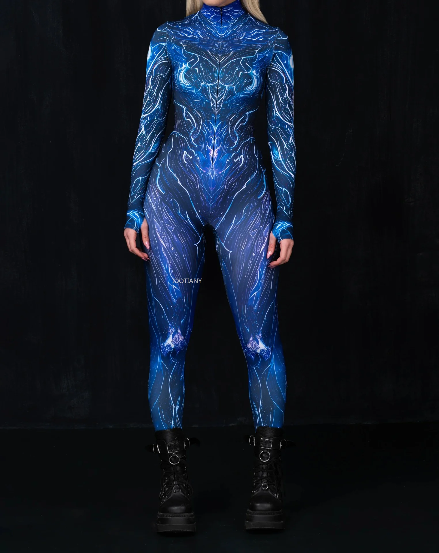 2024 3D Digital Color Printed Bodysuit Caitsuit Adult Anime Character Cosplay Jumpsuits Aerial Yoga Performance Stage Costumes