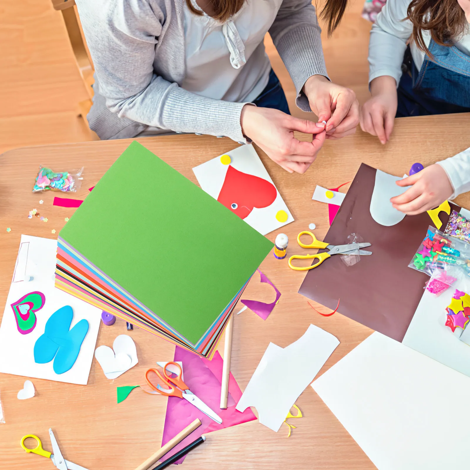 Papel de Origami colorido A4, 100 Uds., papel artesanal para proyectos de bricolaje, grullas de Origami plegables para adultos, estrellas, vacaciones hechas a mano