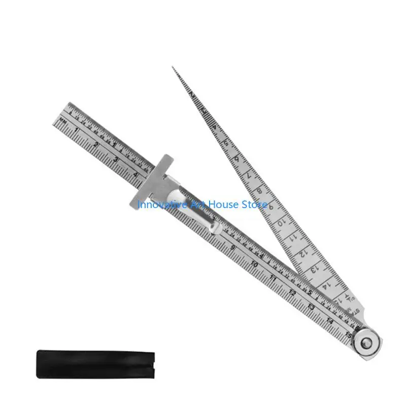 E1PC Professional Tapers Gauges With Millimeter Inch Scale 1-15mm Set Feeler Gauges Clearance Rulers