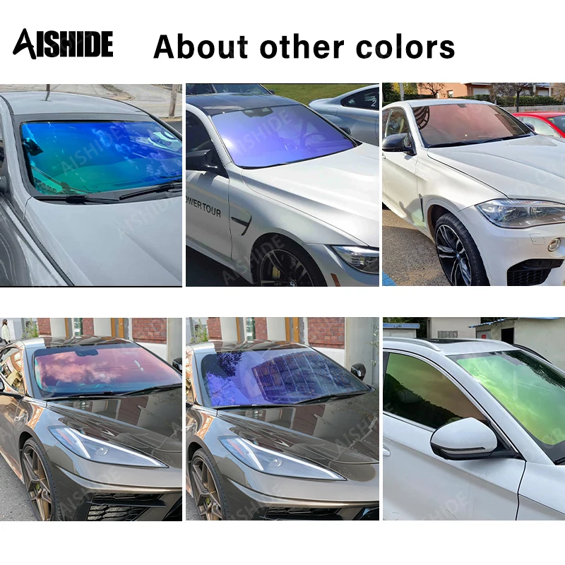 アイシデ 1.52*30M カメレオン変色ウィンドウガラス 車窓フィルム ヘッドライトティントフィルム 車用