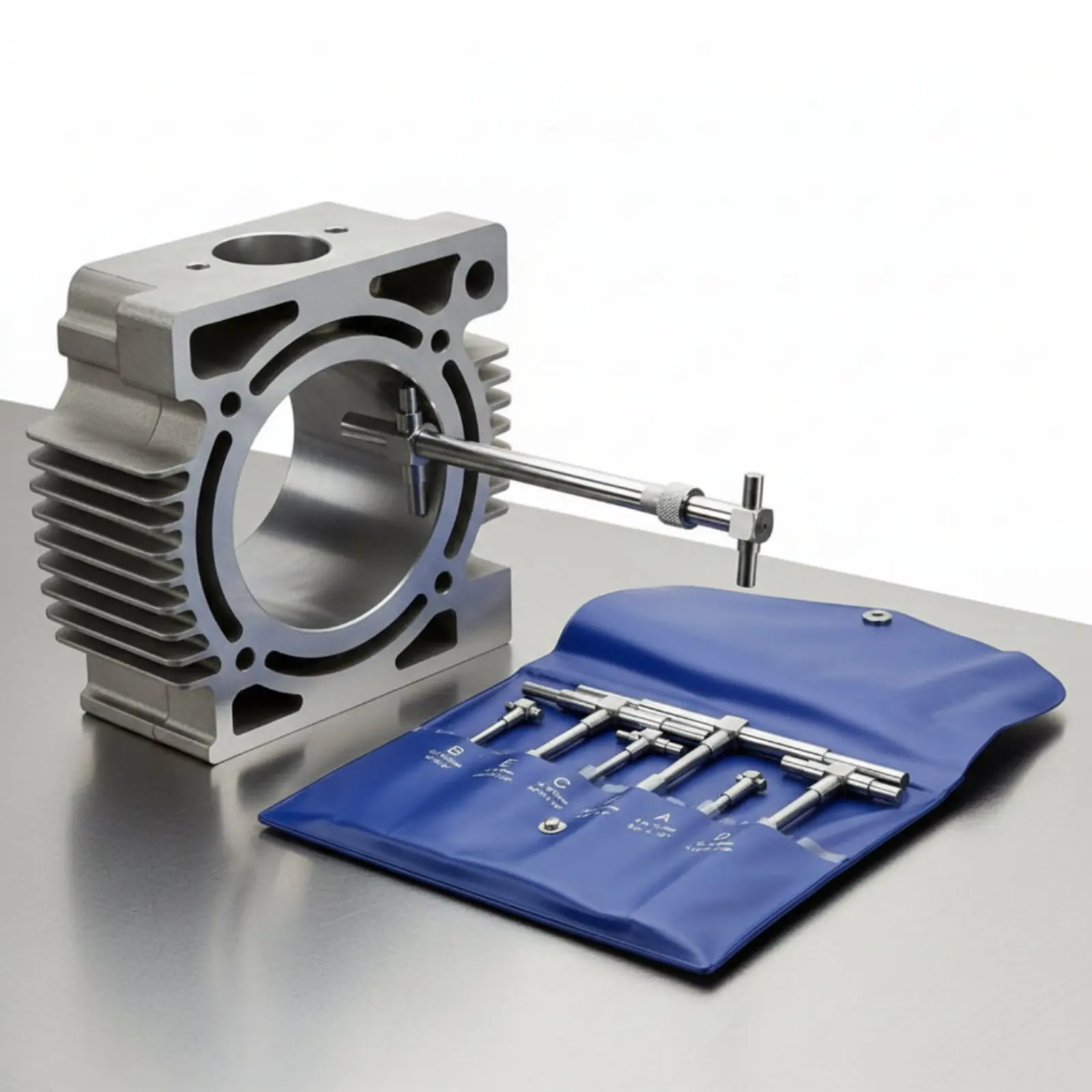 

Telescopic Bore Gauge 8-150 Mm Range Adjustable Inner Gauge Measuring Tool Easy to Compact Storage for Factory