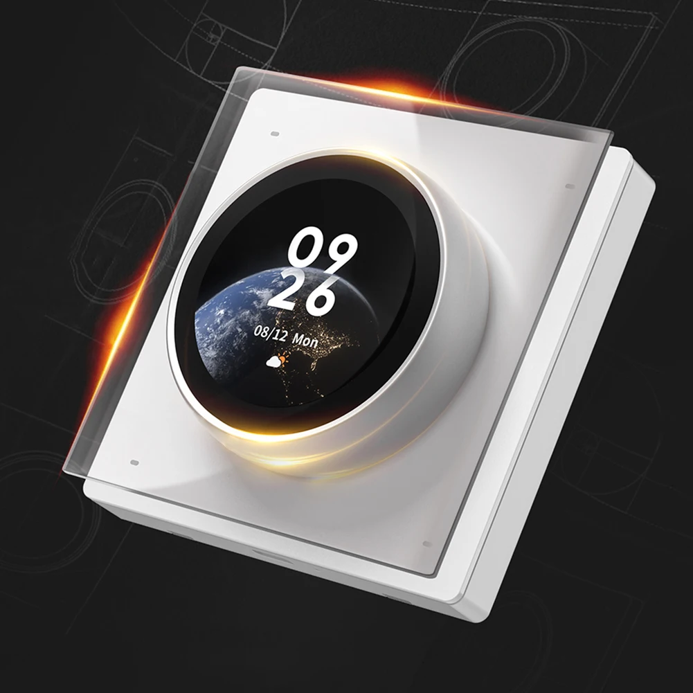 لوحة تحكم مركزية ذكية تعمل باللمس، 3 مرحلات، 4 أزرار، تحكم في المشهد قابل للبرمجة للمنزل