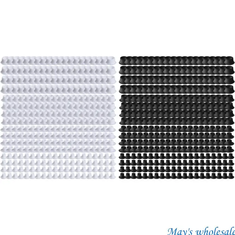 

320Pcs 4 Sizes Plastic Hole Plugs Decoration Cap Plastic Screw Hole Caps 448A