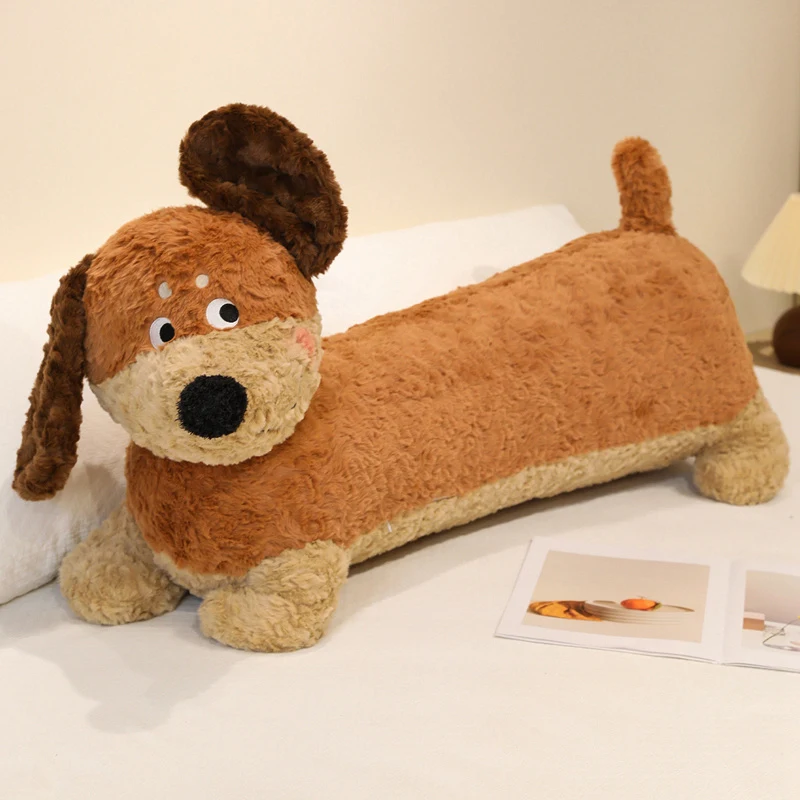 

80/100 см длинная полоска собака плюшевая кукла милая такса дети успокаивающая кукла реалистичная серия домашних собак плюшевая мягкая игрушка детский подарок