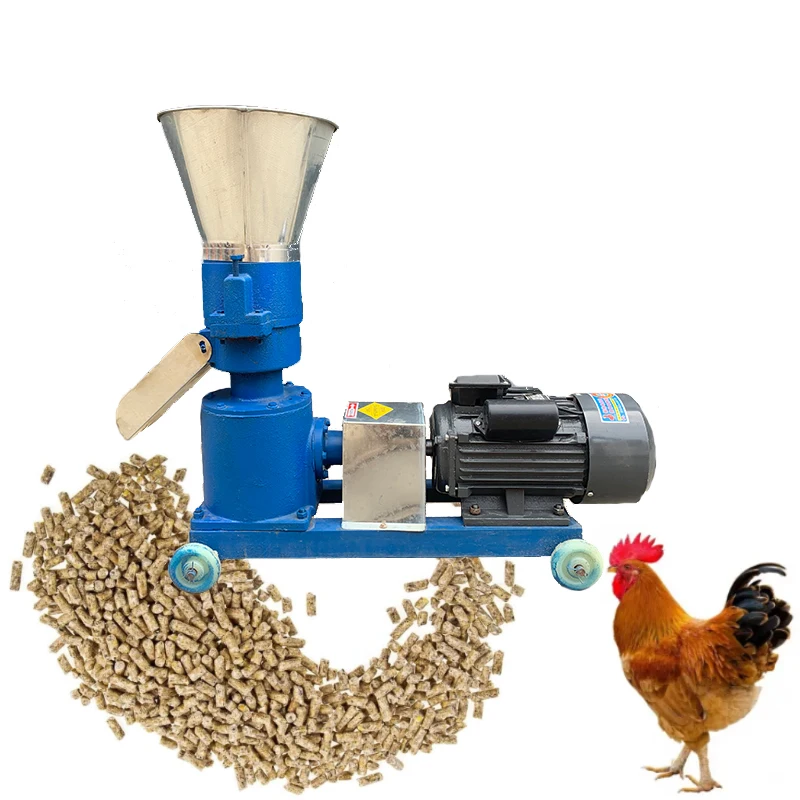 Chicken Food Pellet Machine / Poultry Feed Pellet Making Machine Animal Feed Processing Equipment
