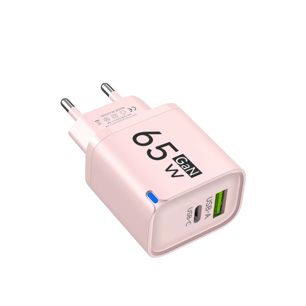 PD Quick Charge 3.0 65W GaN USB Charger Type C Fast Charging Travel Charger EU/US/UK Adpter For iPhone Samsung Xiaomi For Phone - náhled 6