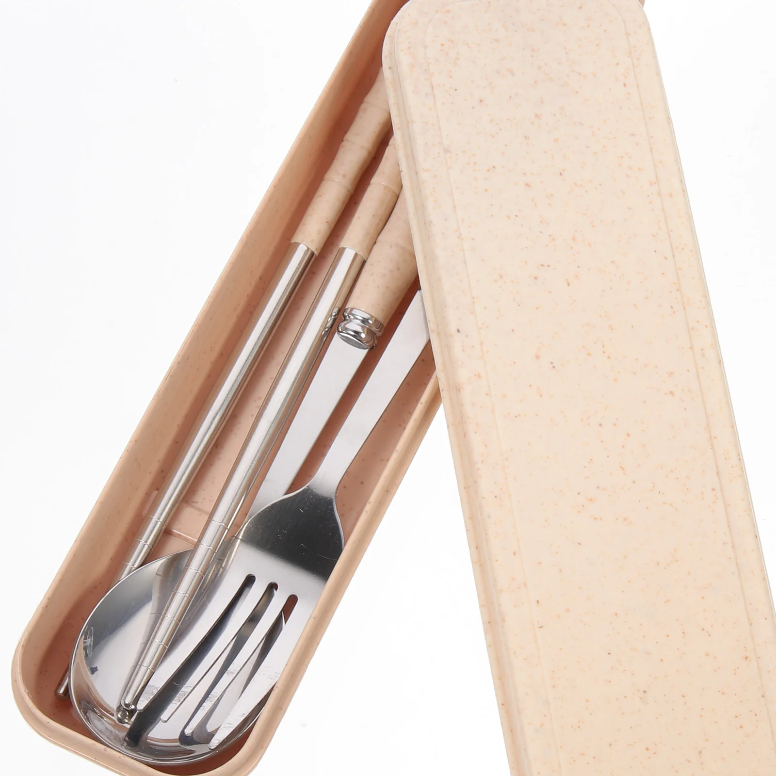 

1Set Spoons Forks Chopsticks Portable Reusable Travel Tableware Set Utensil Case Outdoor Camping Picnic Spoons and Forks Set