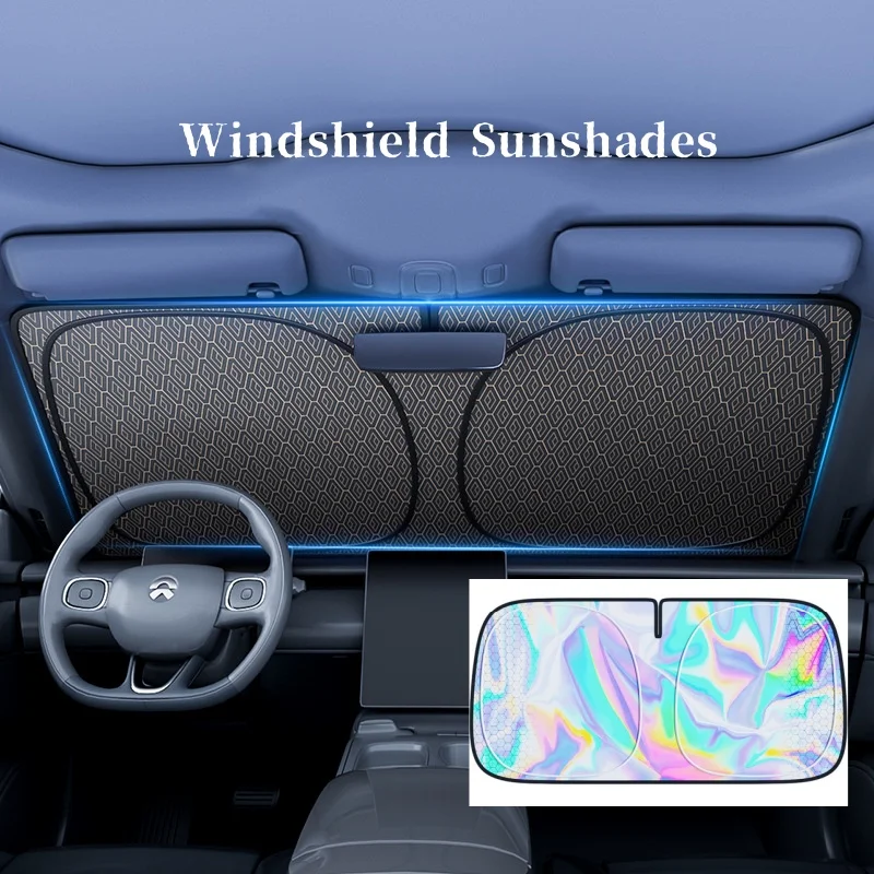 

LIMUD Car Windshield Sun Shade Cover Visor Protector Interior Anti UV Sun Windscreen Parasol Folding Sunshades Auto Accessories