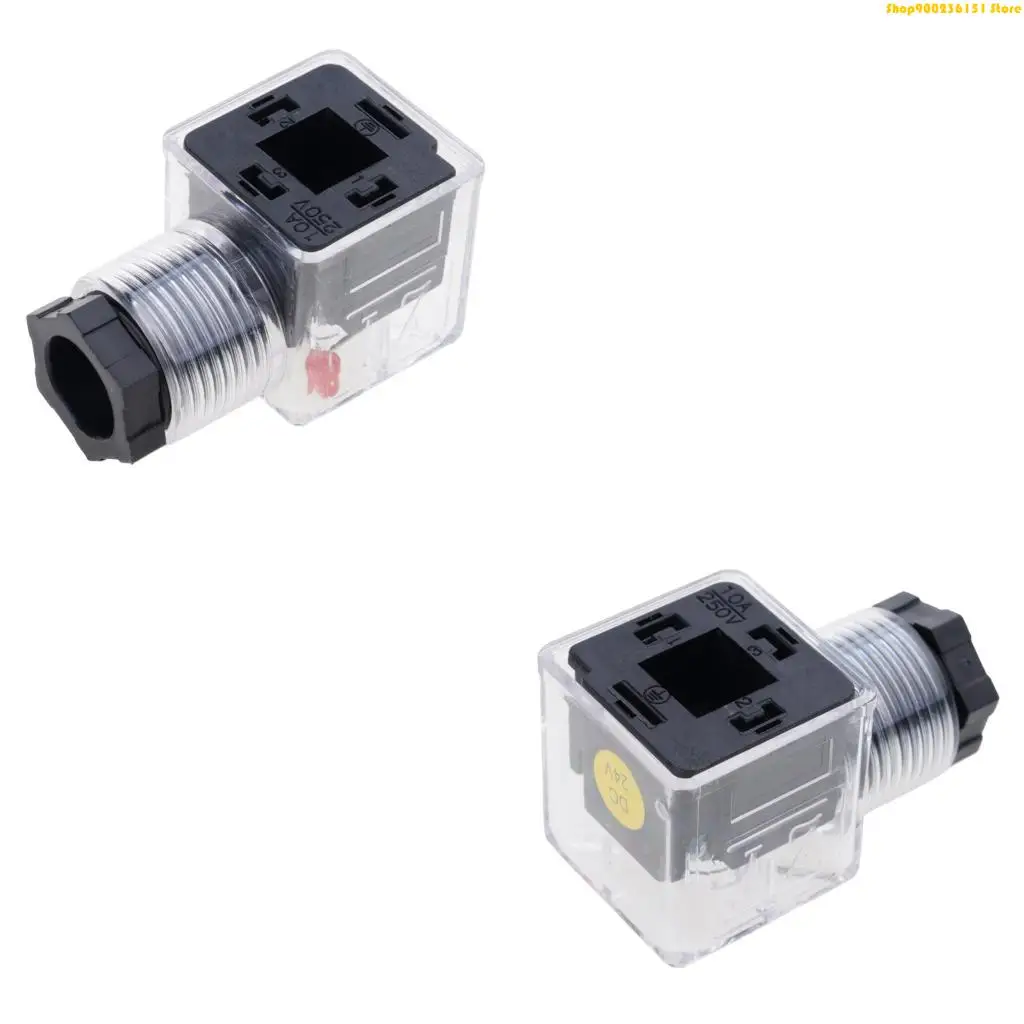 Professional Hydraulic Solenoid Valved Connector Coil Plug With Transparent Case G92C