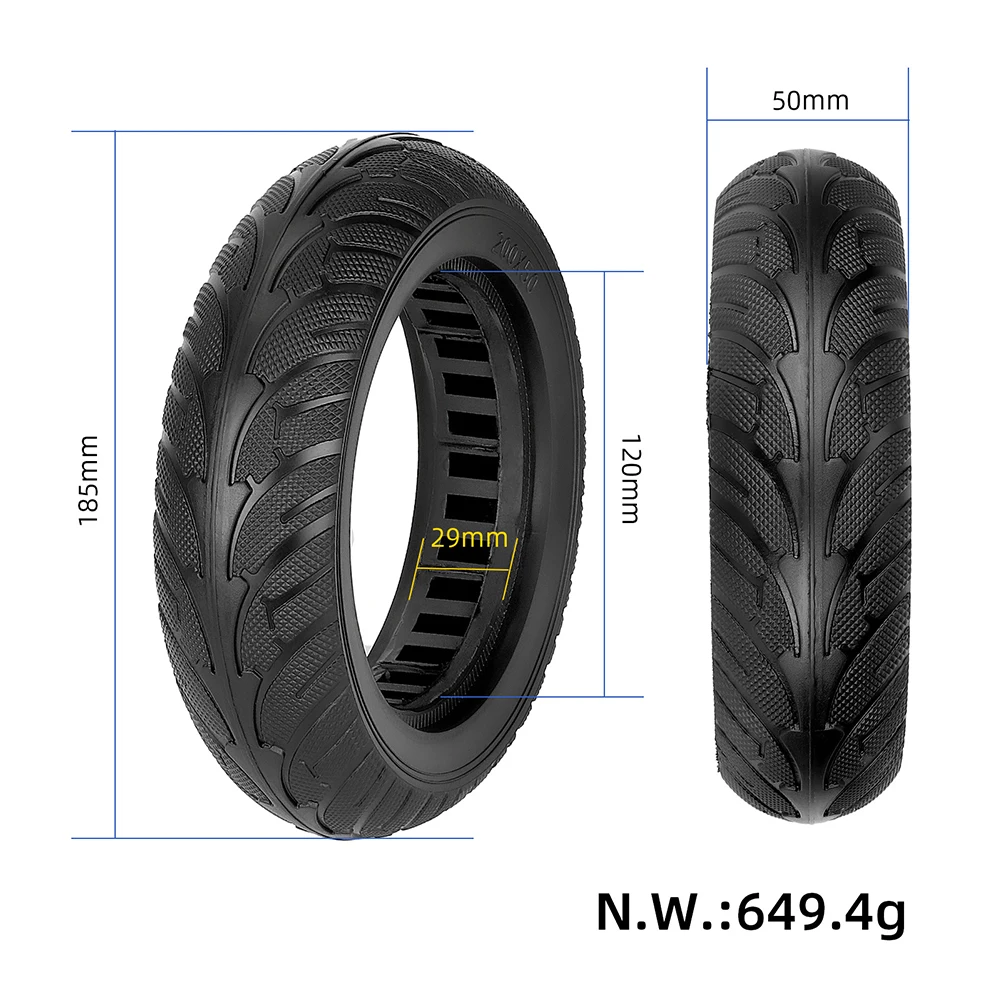 Electric Scooter Solid Tire 8 Inch Rubber Explosion-proof Tyre Brushless Motor Wheel Tire E-bike Tyre Accessories