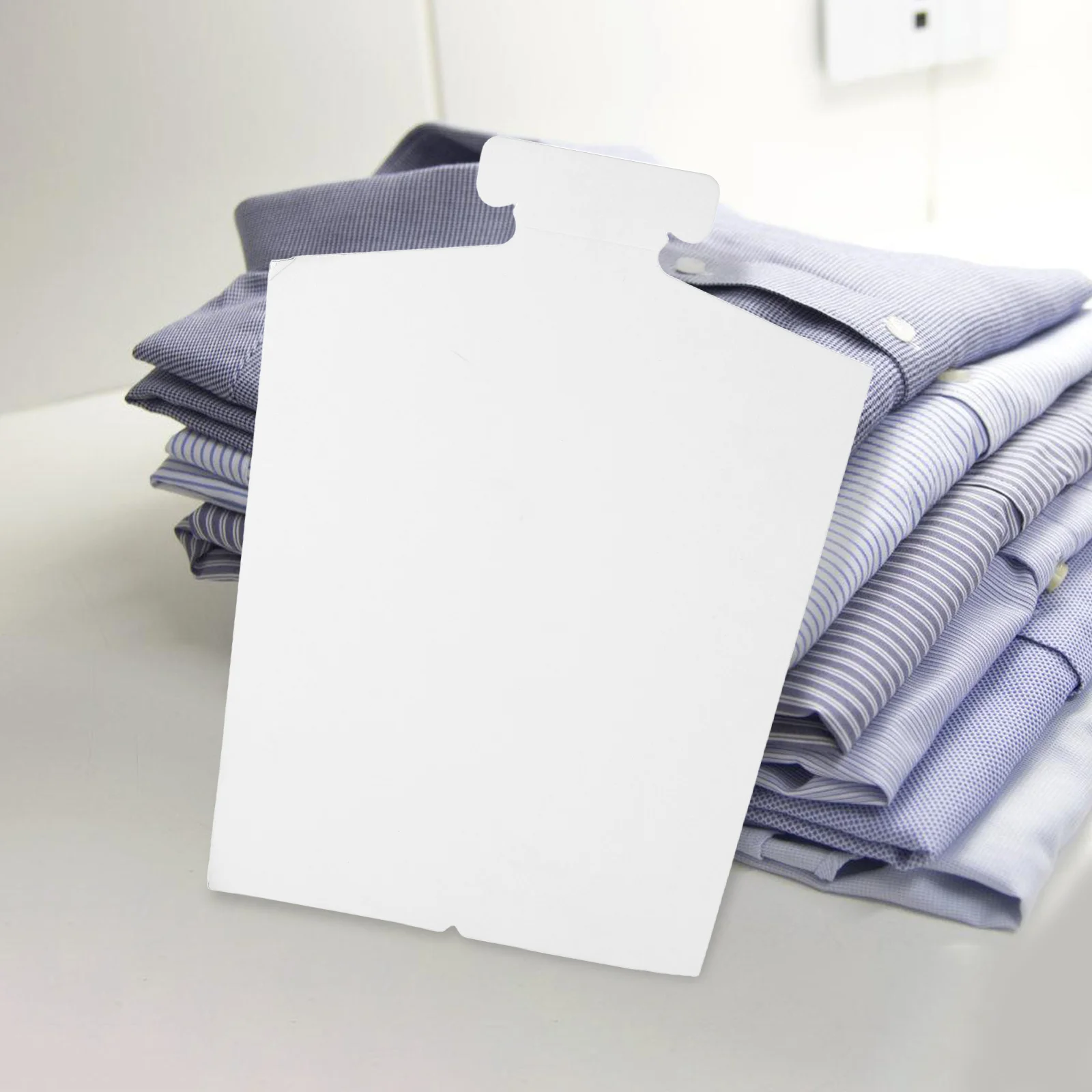

50pcs Shirt Packaging Cardboard Double Layer Wrinkle Free Fold Insert For T Shirts Clothes Lightweight Storage Organizer