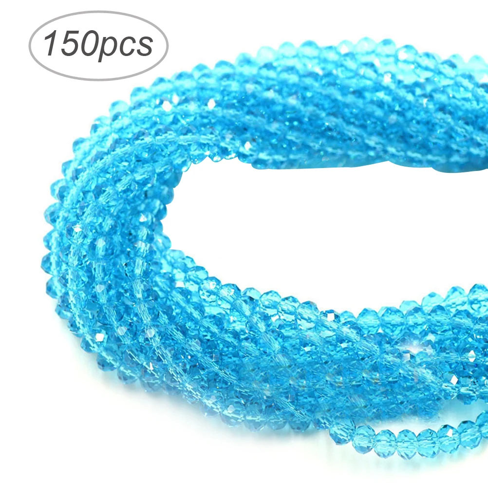 

130pcs 120- Glass Crystal Jewelry Making Necklace Bracelet DIY Crafts Smooth Safe Beads For Jewelry Making