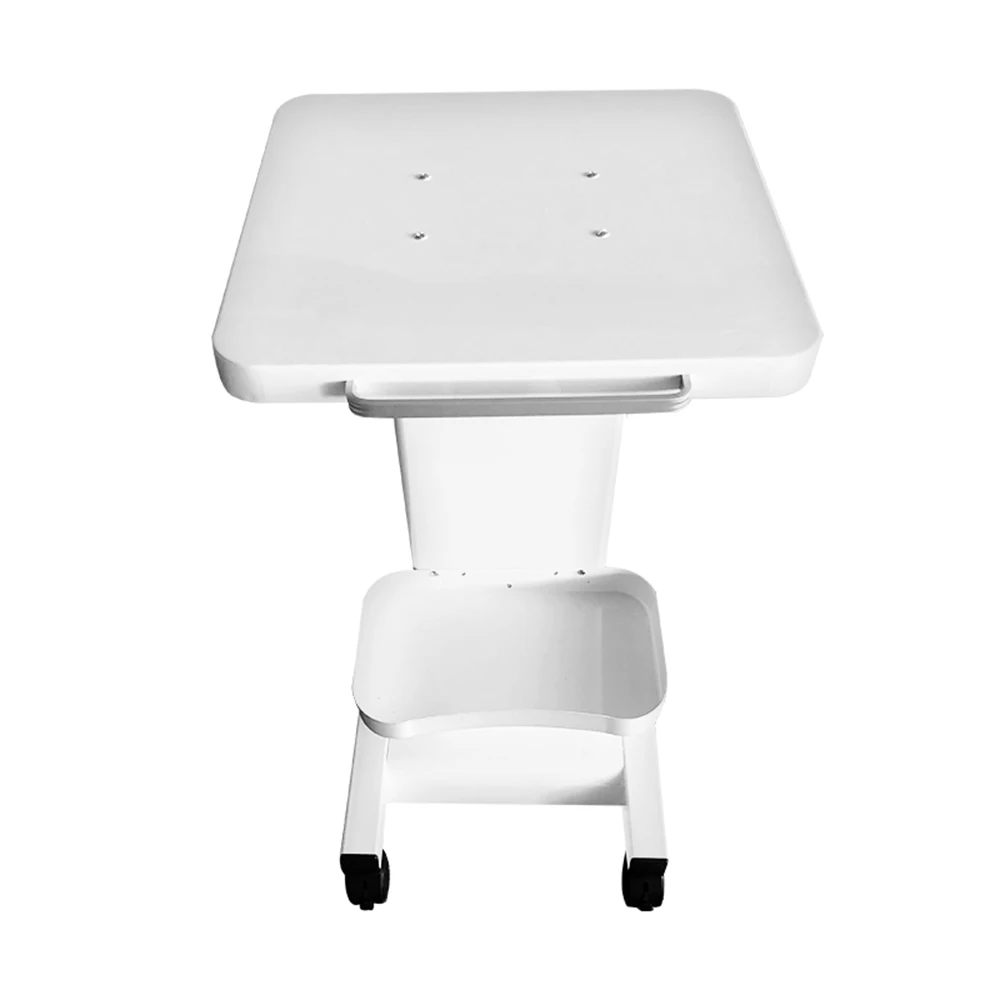 عربة ترولي الصالون - حامل عربة متنقل عربات دوارة طبية للتجويف بالموجات فوق الصوتية RF Machine Manicure Spa Shelf White #2
