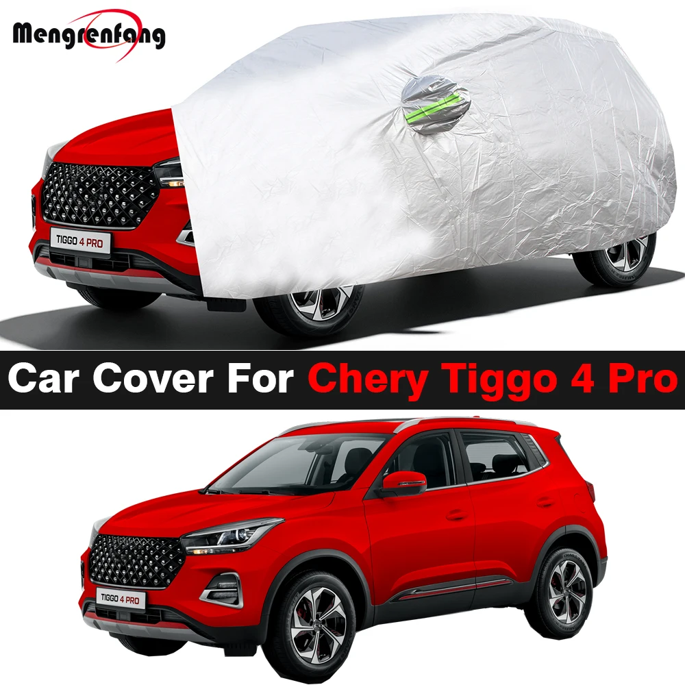 Full Car Cover Anti UV Sun Rain Snow Scratch Resistant SUV Cover Windproof For Chery Tiggo 4 Pro