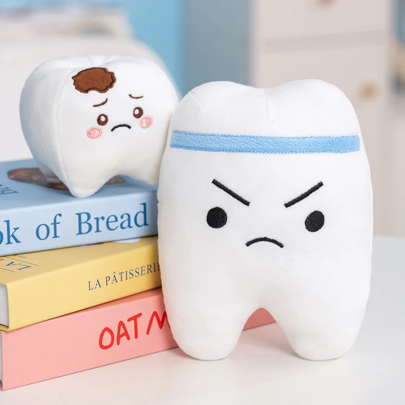 Cartoon Mini Teeth Plush Doll Toothpaste Toothbrush Teeth Oral Cleaning Healthy Plush Toy Home Bath Decoration Gift For Children