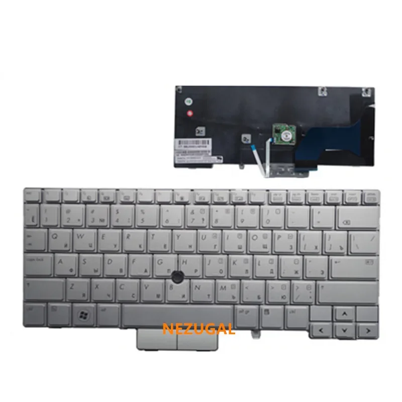 

RU русская клавиатура для ноутбука HP 2740p 2740, серебристая