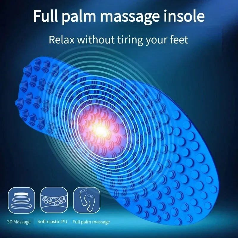 1 Pair Finger Pressure Board Massage Insole Relieve Foot Fatigue Shoes Insoles Men Woman Shoe Pads Soft Sports Casual Shoes Pad