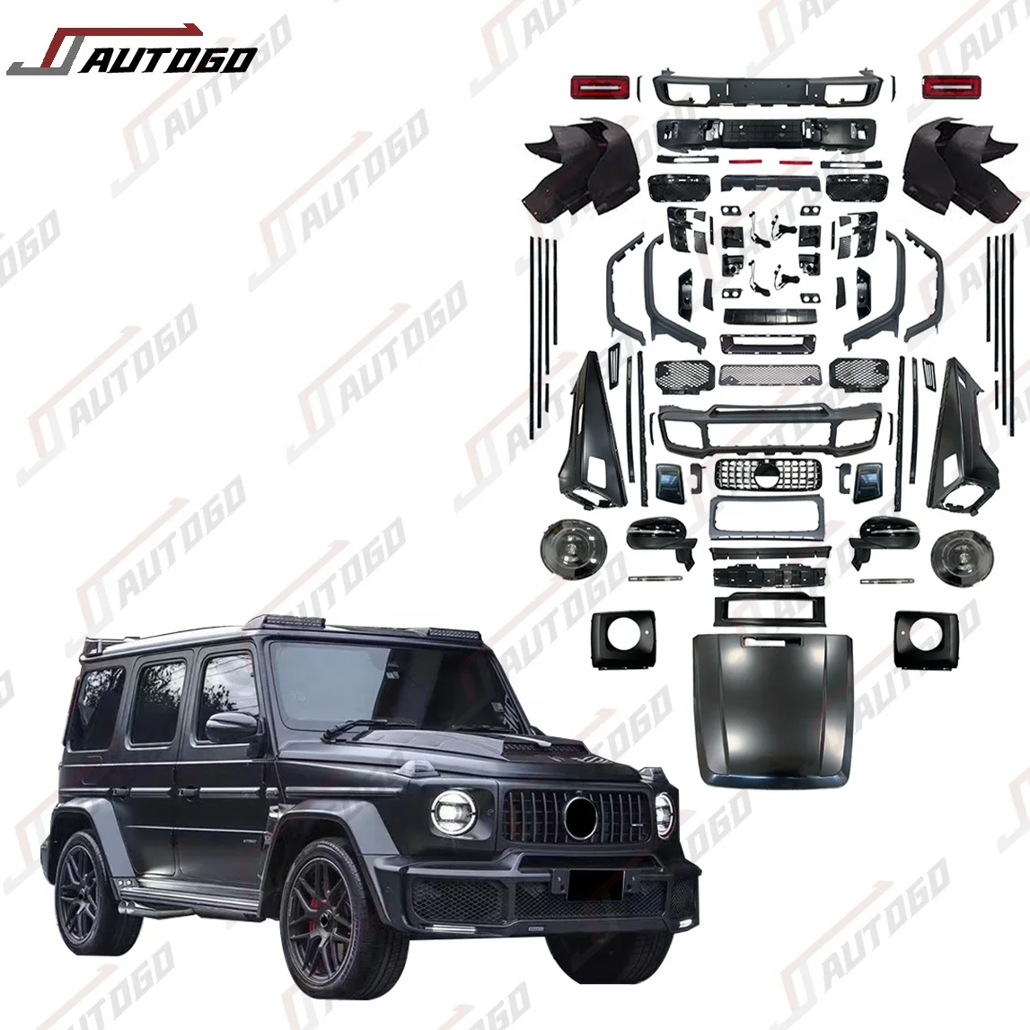 Auto Tuning Accessories Body Kit For Mercedes Benz G-Class G Wagon G500 G550 W463 2002-2018 Upgrade to W464 W463A 2019+ Barbus