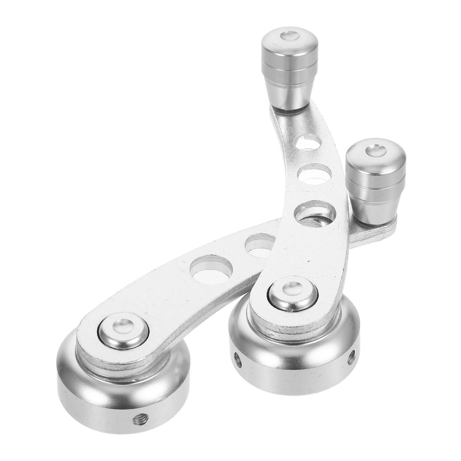 

2 pcs Car Crank Handle Car Window Crank Handle Winder Rocker Aluminum Manual Silver Door Handles Interior Parts Accessories
