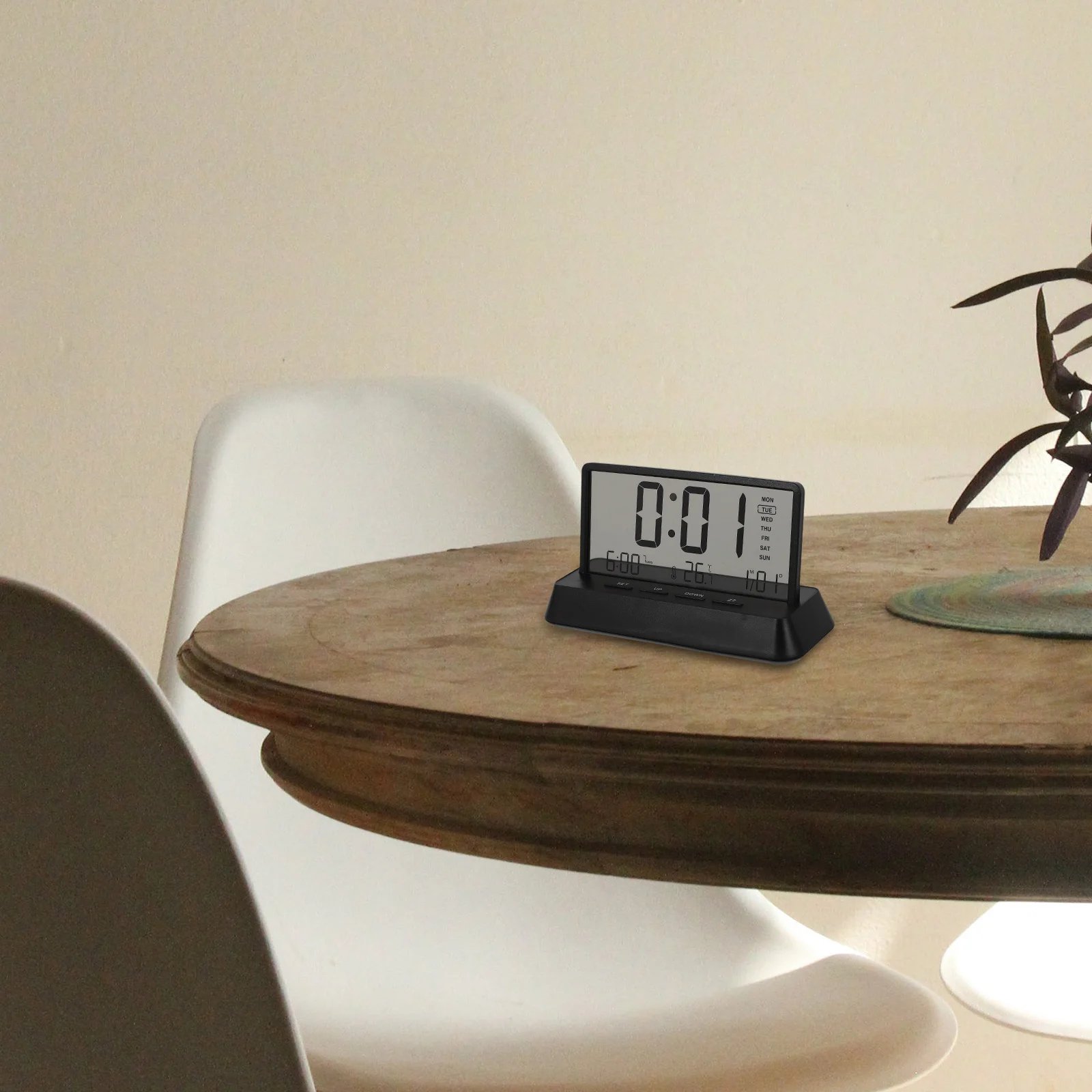 

Digital Alarm Clock Compact Electronic Clock For Bedroom Office Desk Travel Small Led Display Loud Alarm Clocks