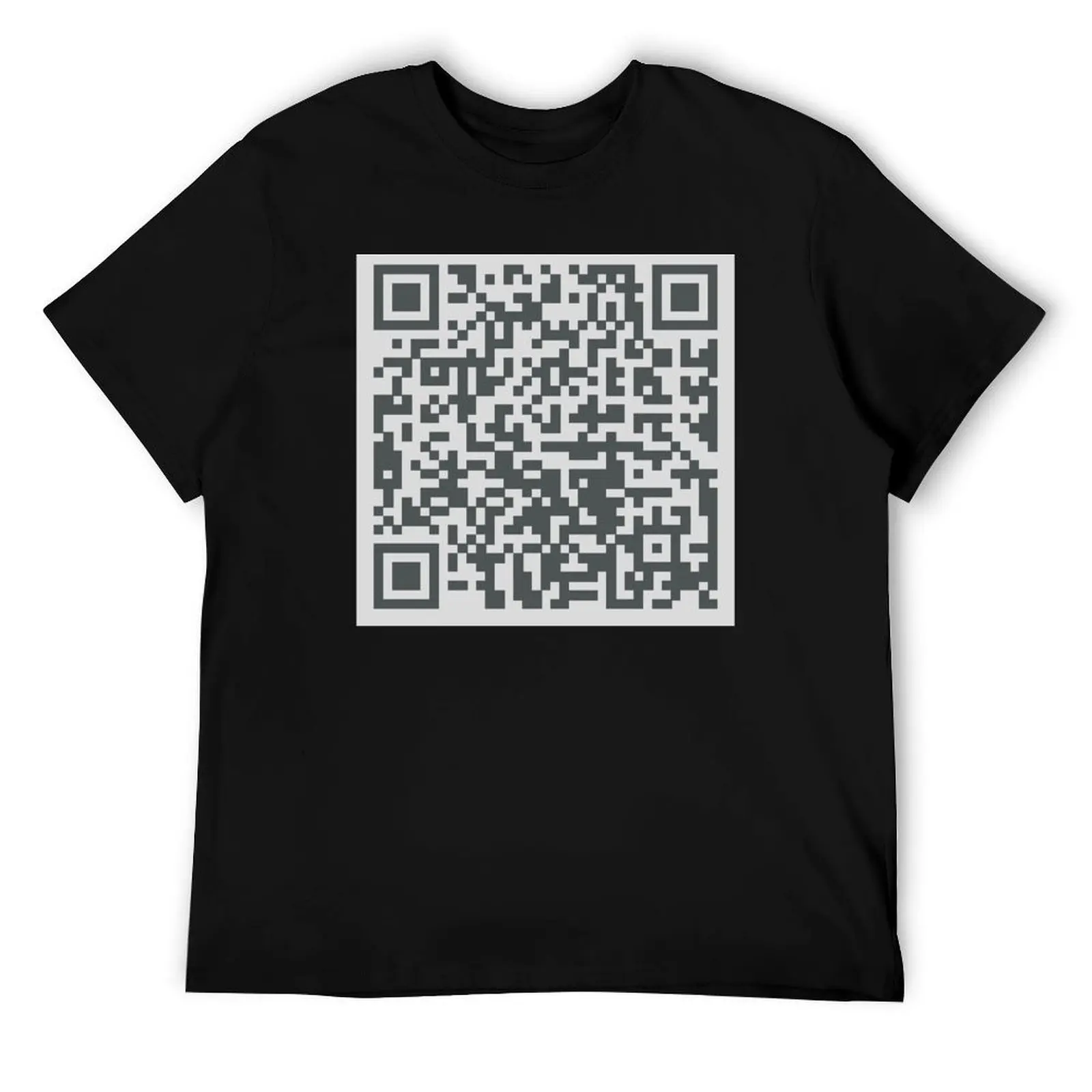 

Футболка Rick Roll QR Code, мужская повседневная мужская футболка для мужчин, футболка