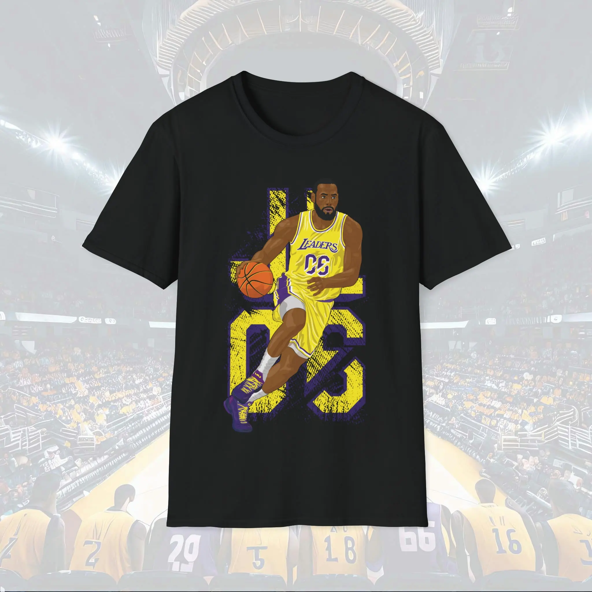 Lebron James Lakers T-Shirt, Stamped Design