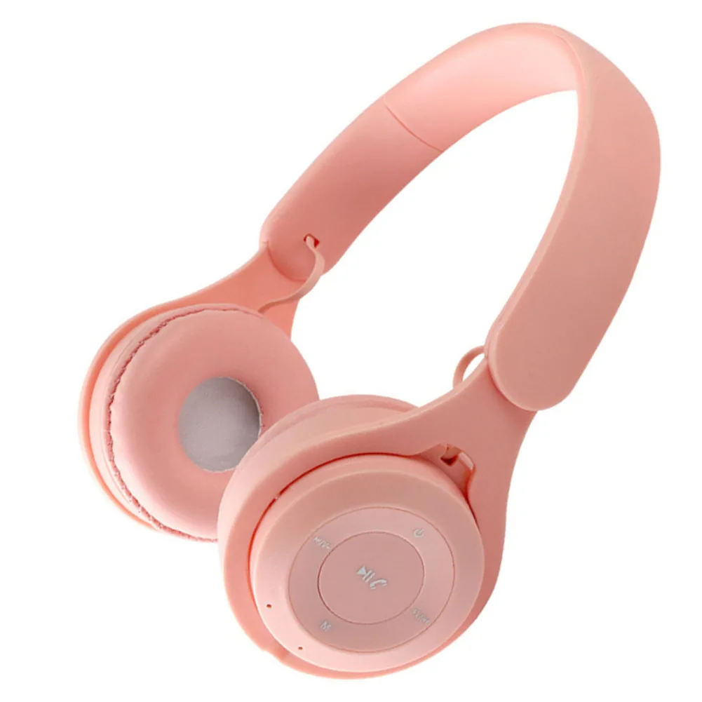 Colorful Bluetooth-Compatible Over-Ear Headphones Comfortable Ergonomic Headset For Running Cycling