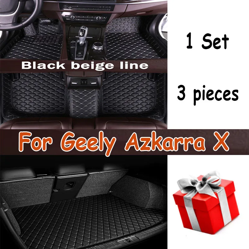 

Car Floor Mats For Geely Azkarra X 2022 Custom Auto Foot Pads Automobile Carpet Cover Interior Accessories
