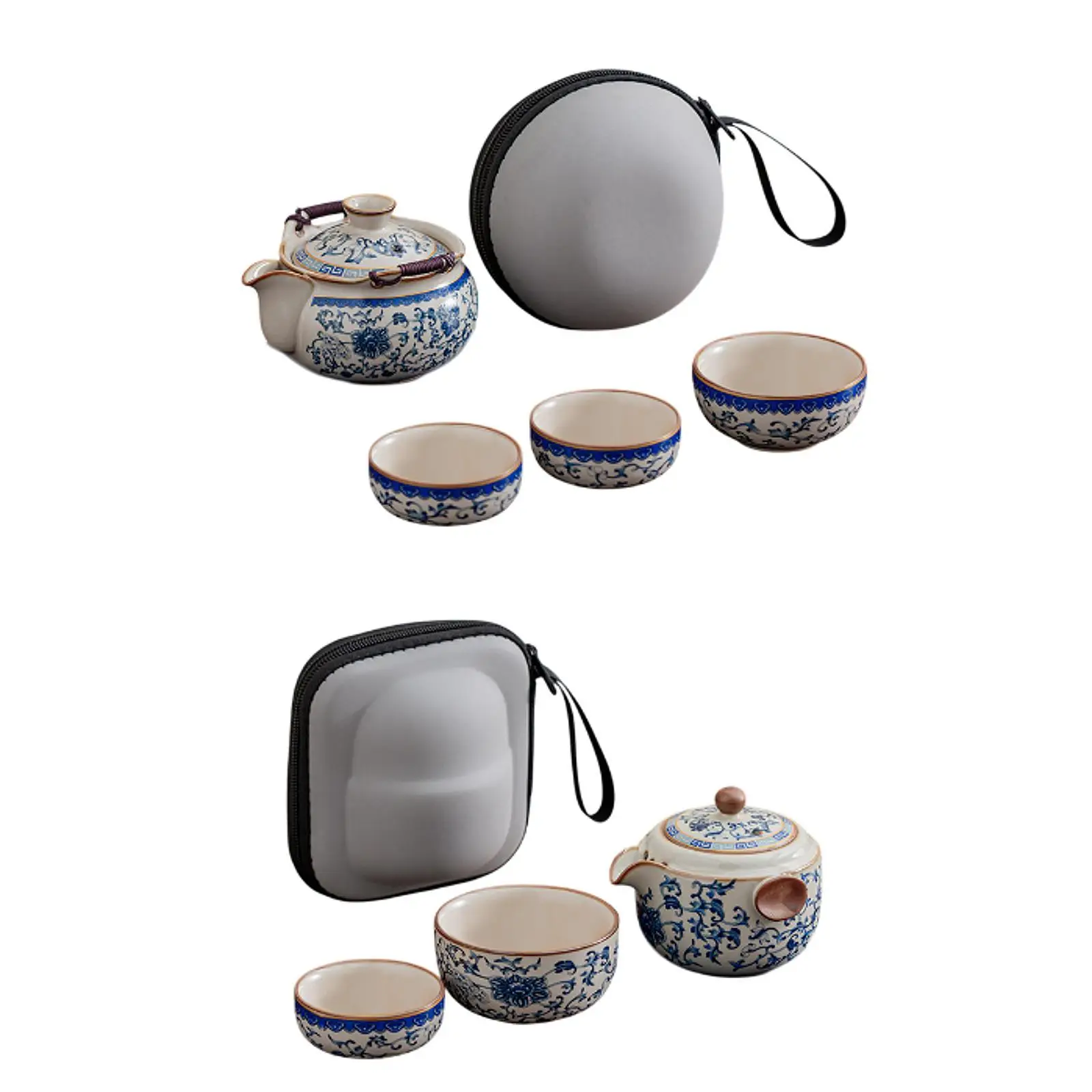 Chinese Tea Pot Set with Tea Cups Chinese Teapot for Travel Kitchen Office